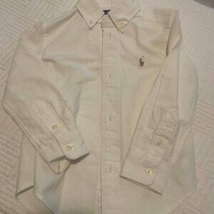 Toddler Boy Ralph Lauren Button Down White Size 3T